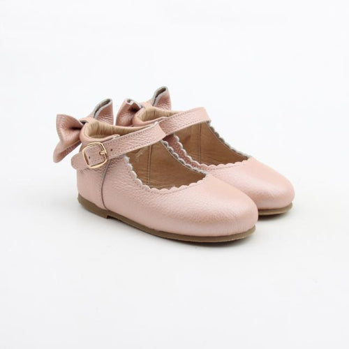 'Vintage Pink' Dolly Shoes - Toddler Hard Sole