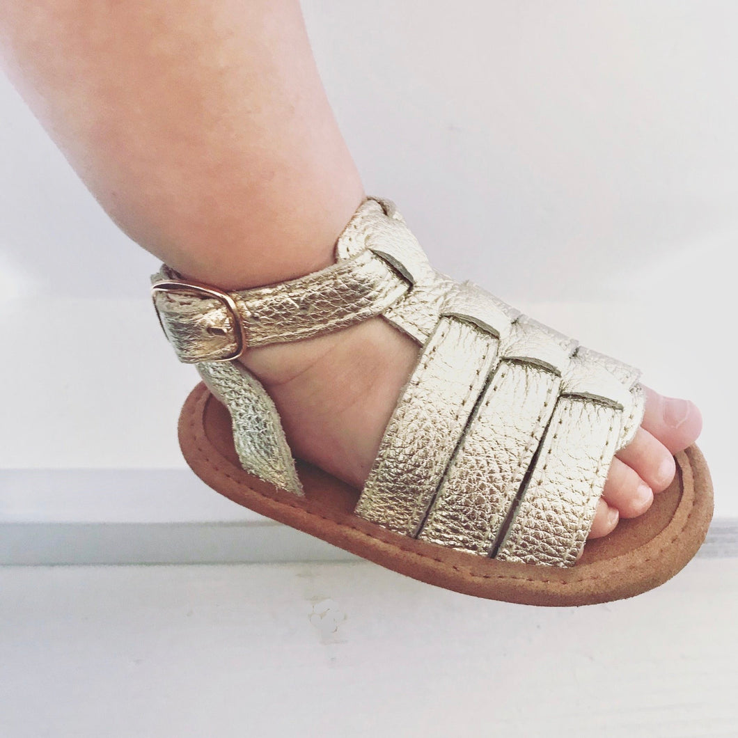 'Grecian' Babe Gladiator Sandals - Baby Soft Sole