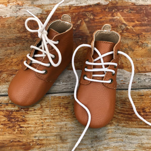 'Indie' Tan leather toddler & children's boots