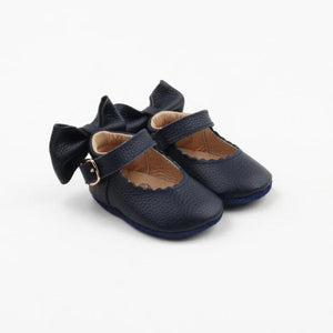 'In The Navy' Dolly Shoes - Baby Soft Sole