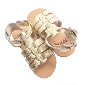 'Grecian' Babe Gladiator Sandals - Toddler Hard sole