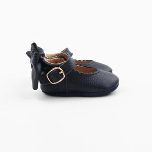 'In The Navy' Dolly Shoes - Baby Soft Sole