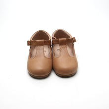 Load image into Gallery viewer, &#39;Sandalwood&#39; Traditional Leather T-bar Children&#39;s Shoes - Hard Sole